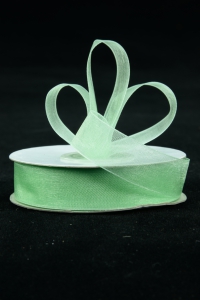 Organza Ribbon , Mint, 5/8 Inch x 25 Yards (1 Spool) SALE ITEM